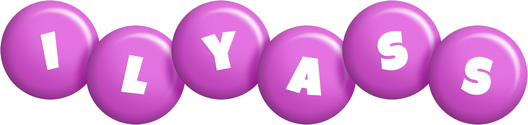 Ilyass candy-purple logo