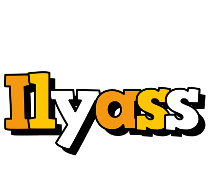 Ilyass cartoon logo