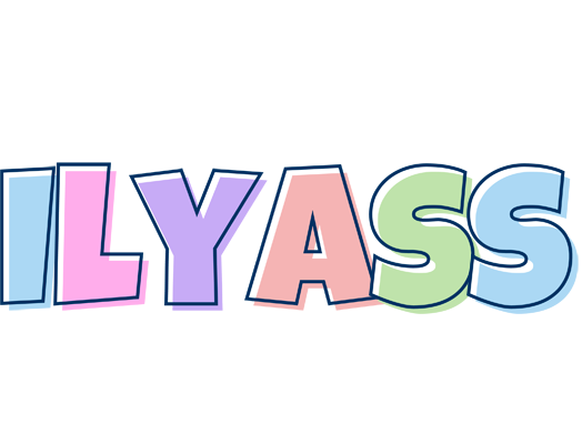 Ilyass pastel logo