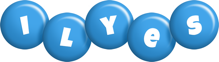 Ilyes candy-blue logo