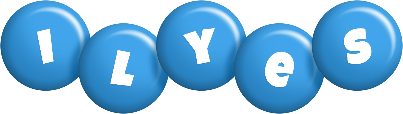 Ilyes candy-blue logo