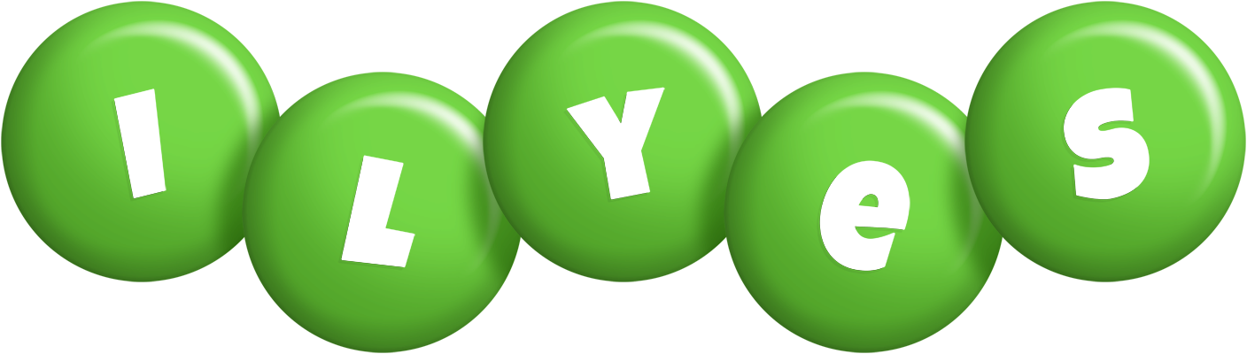 Ilyes candy-green logo