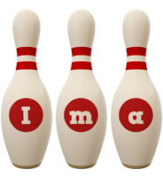 Ima bowling-pin logo