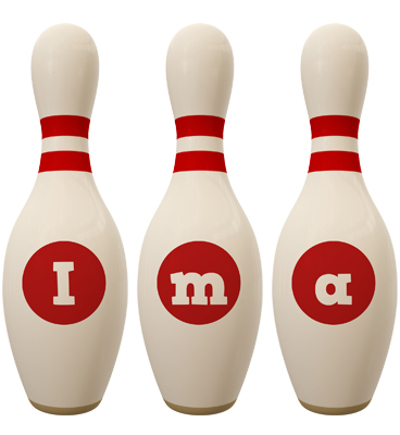 Ima bowling-pin logo