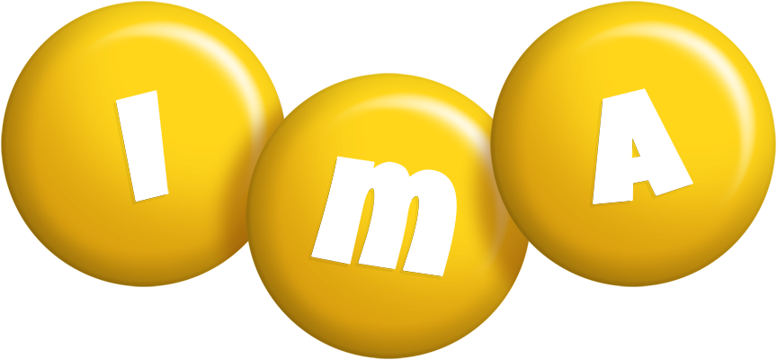 Ima candy-yellow logo