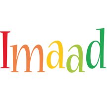 Imaad birthday logo