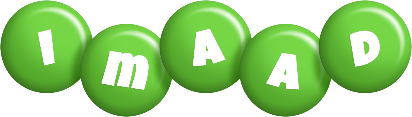 Imaad candy-green logo