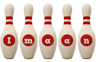 Imaan bowling-pin logo