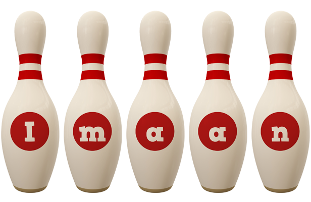 Imaan bowling-pin logo
