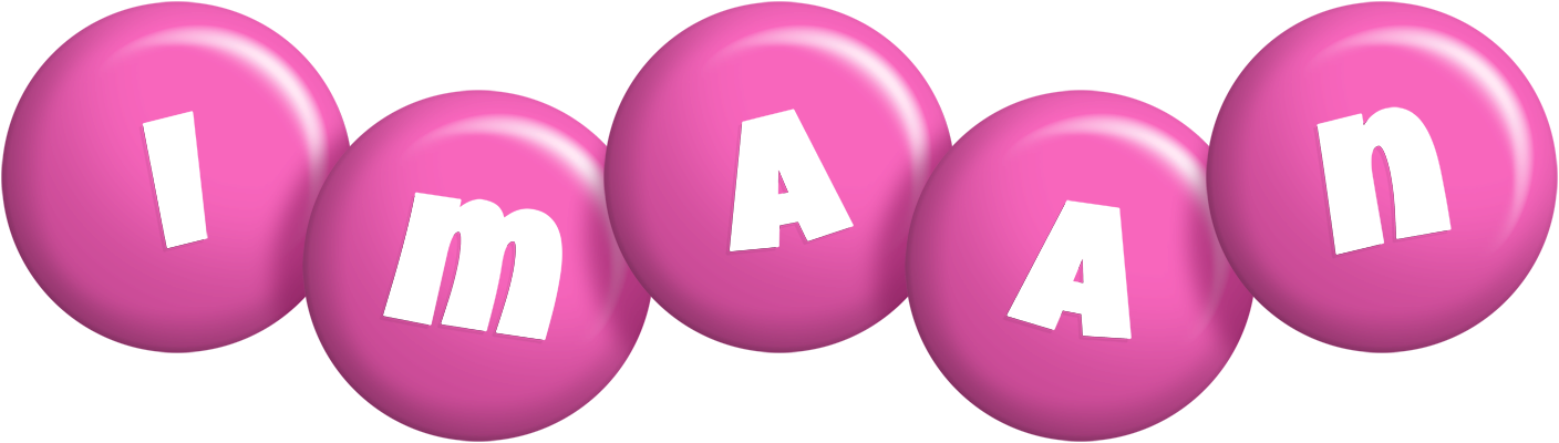 Imaan candy-pink logo