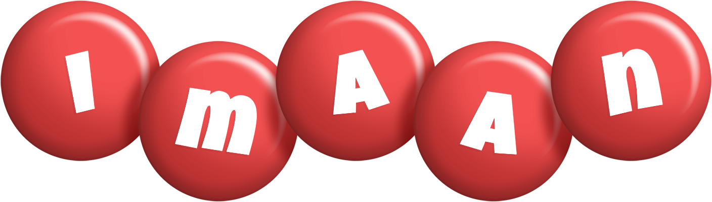 Imaan candy-red logo