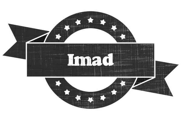 Imad grunge logo
