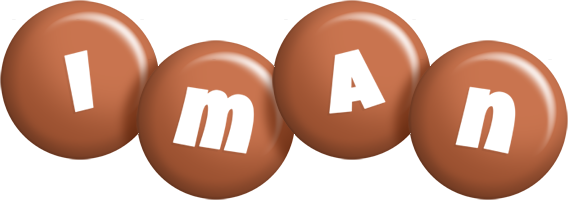 Iman candy-brown logo