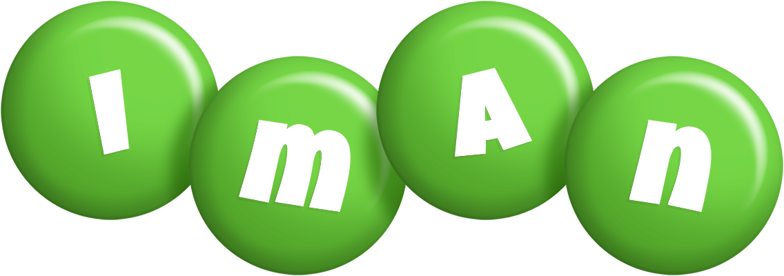 Iman candy-green logo