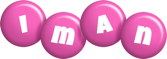 Iman candy-pink logo