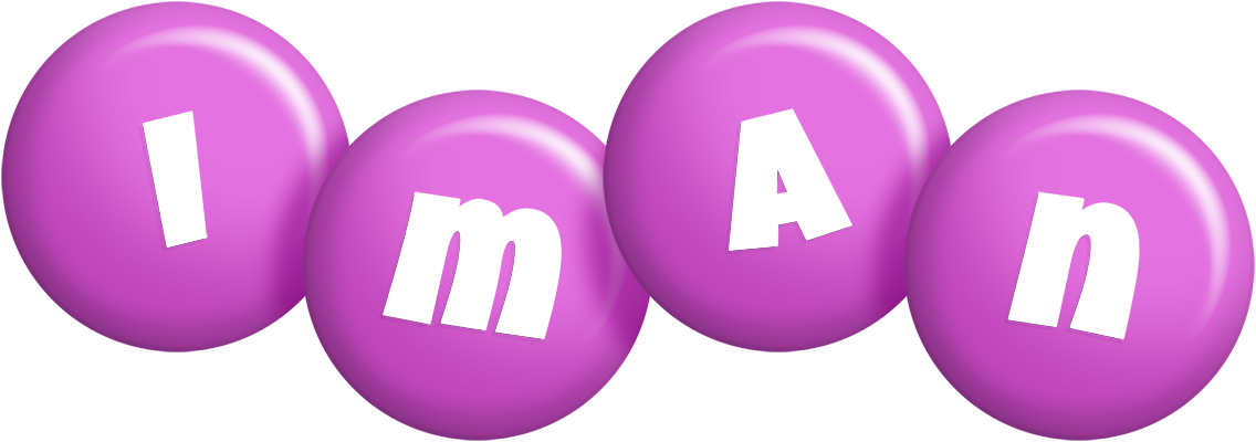 Iman candy-purple logo