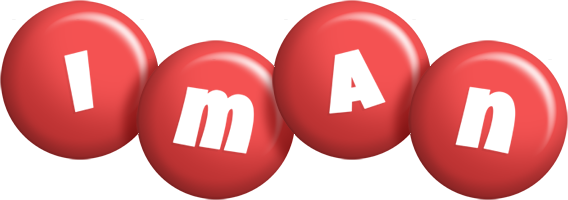 Iman candy-red logo