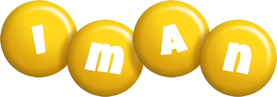 Iman candy-yellow logo