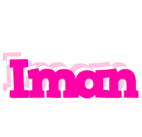 Iman dancing logo