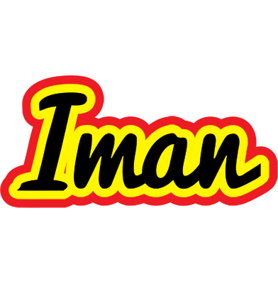 Iman flaming logo