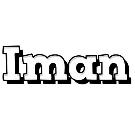 Iman snowing logo