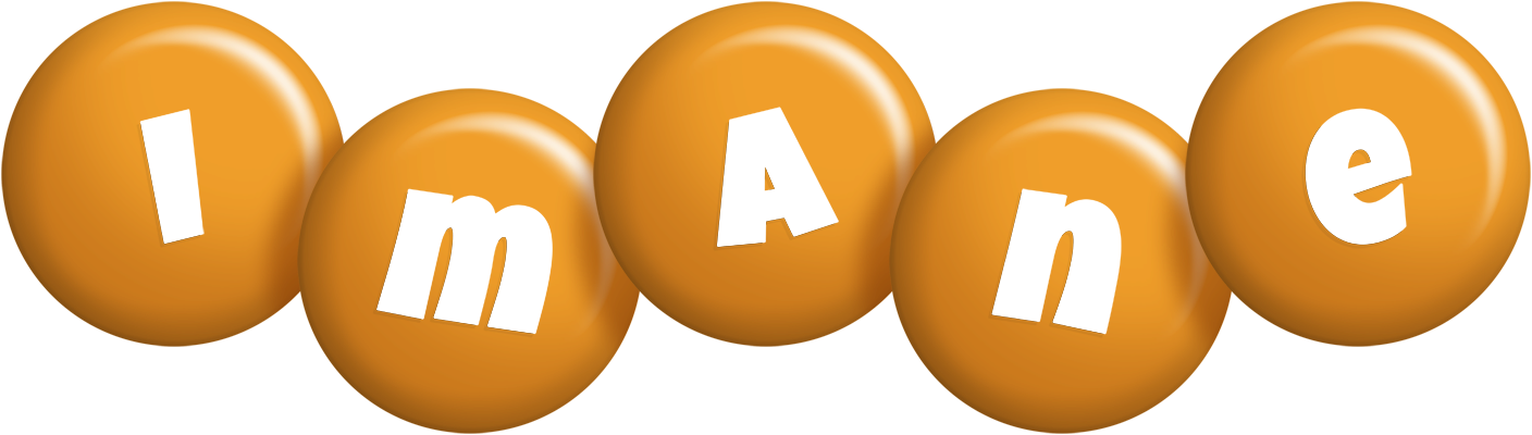 Imane candy-orange logo