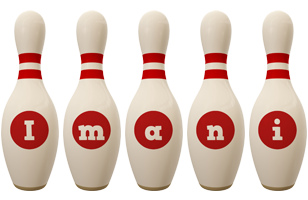 Imani bowling-pin logo