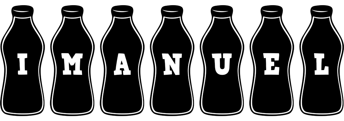 Imanuel bottle logo