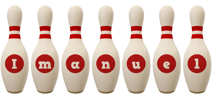 Imanuel bowling-pin logo