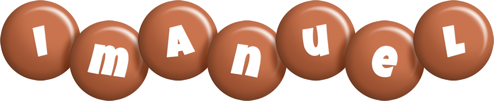 Imanuel candy-brown logo