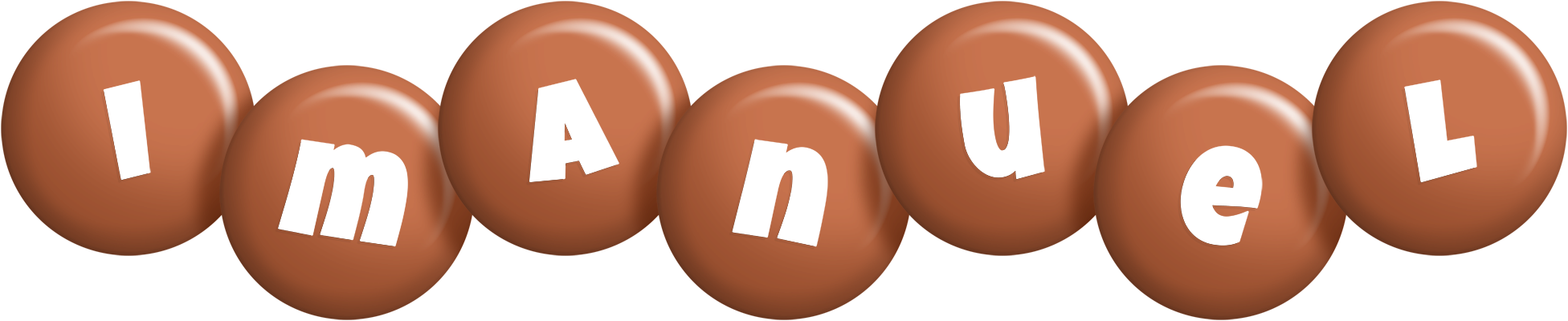Imanuel candy-brown logo