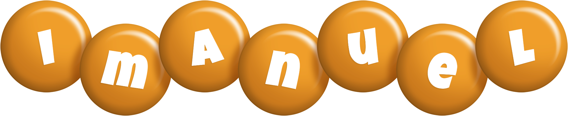 Imanuel candy-orange logo