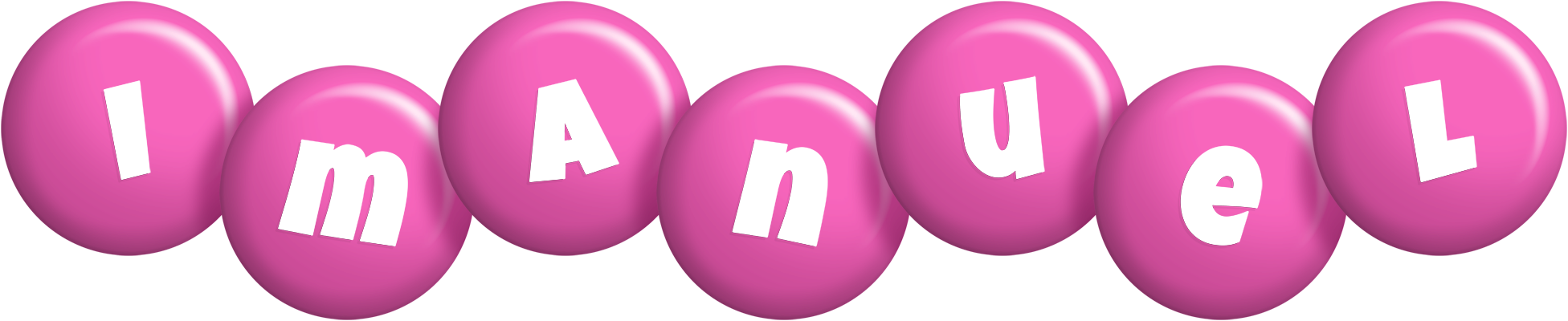Imanuel candy-pink logo