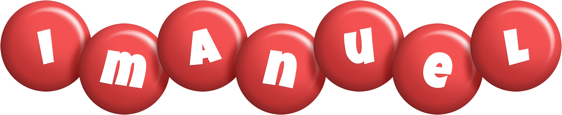 Imanuel candy-red logo