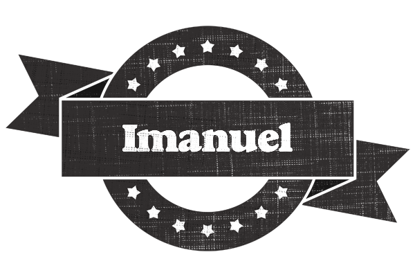 Imanuel grunge logo