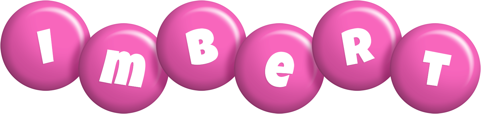Imbert candy-pink logo