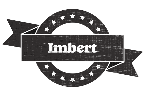 Imbert grunge logo