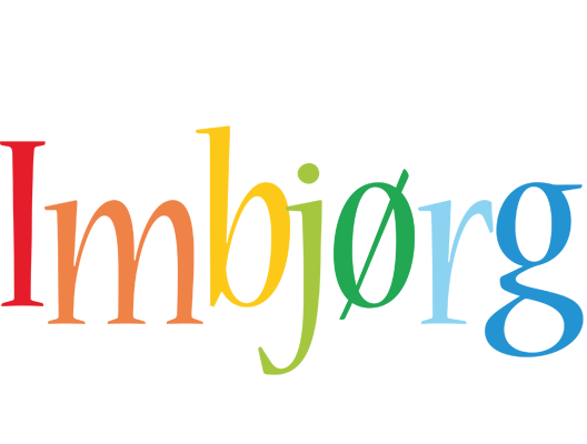 Imbjørg birthday logo