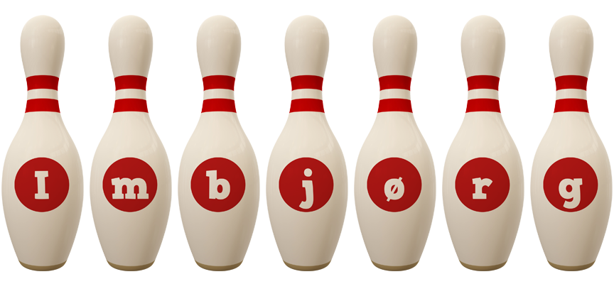 Imbjørg bowling-pin logo