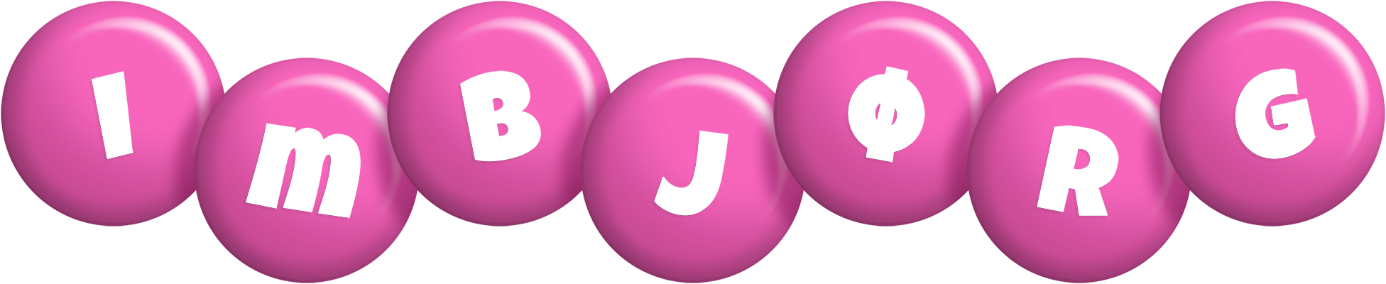 Imbjørg candy-pink logo
