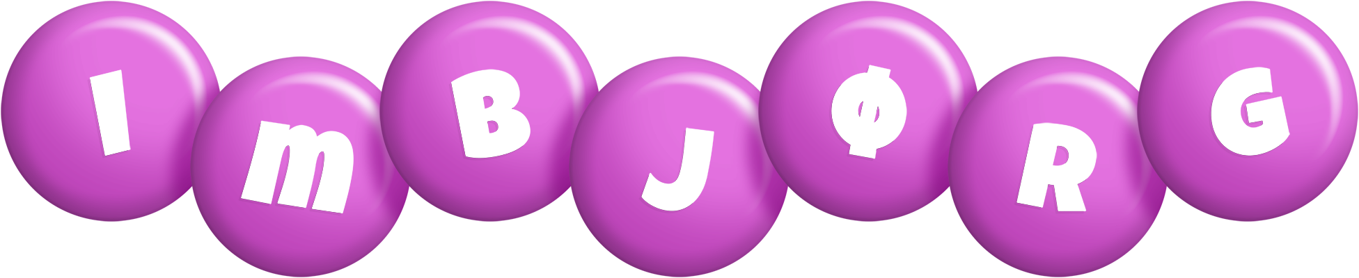 Imbjørg candy-purple logo