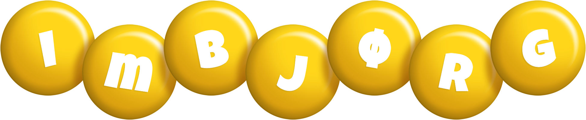 Imbjørg candy-yellow logo