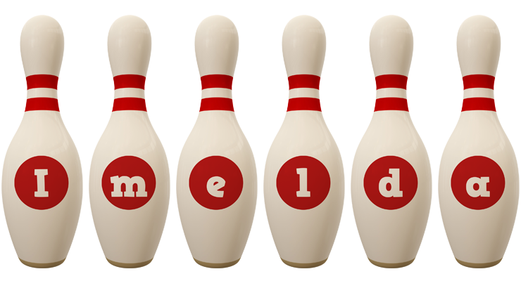 Imelda bowling-pin logo