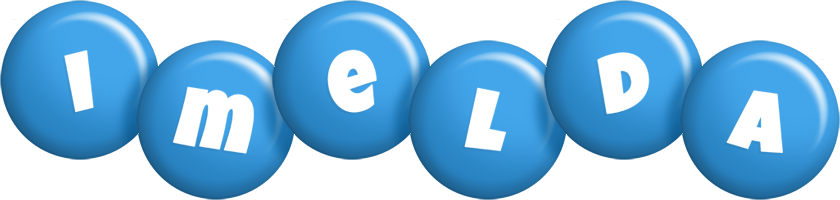 Imelda candy-blue logo