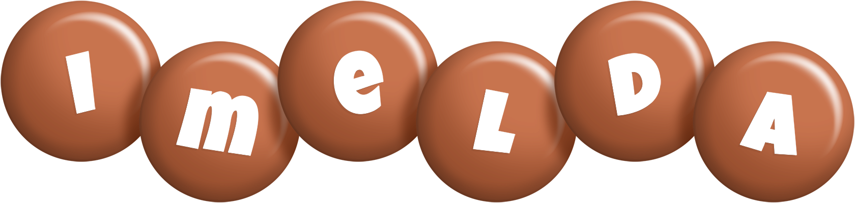 Imelda candy-brown logo
