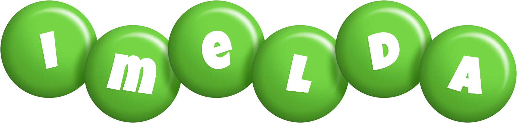 Imelda candy-green logo