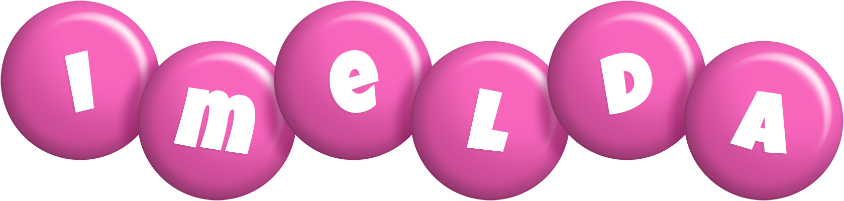 Imelda candy-pink logo
