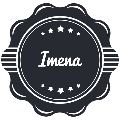 Imena badge logo