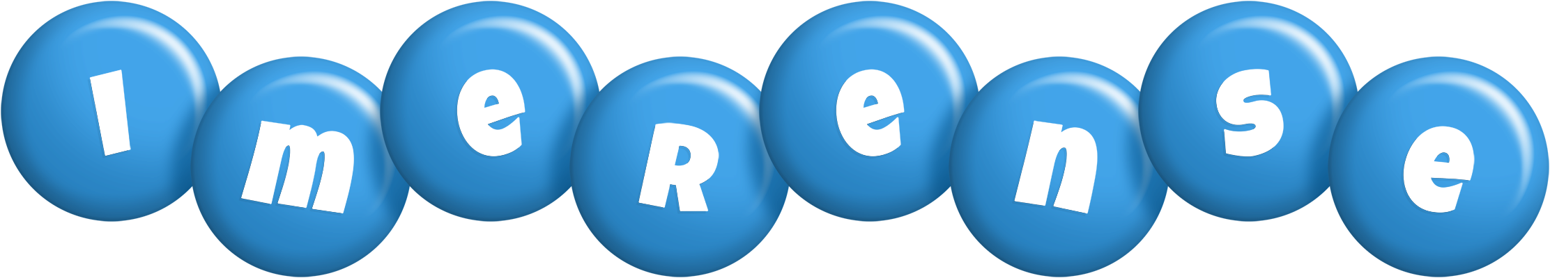 Imerense candy-blue logo
