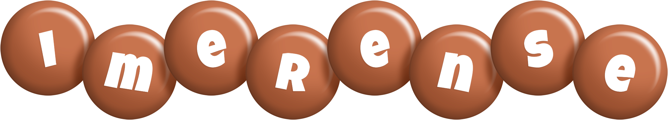 Imerense candy-brown logo